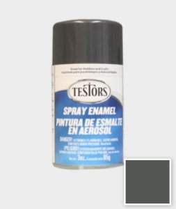 Testors Spray Enamel Paint - Graphite Gray Metallic (3 ounces)