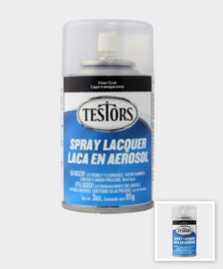 Testors Spray Paint - Glosscote Clear Gloss Lacquer Overcoat (3 ounces)