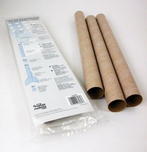 Estes Package of Three BT-60 Body Tubes - 18" Long