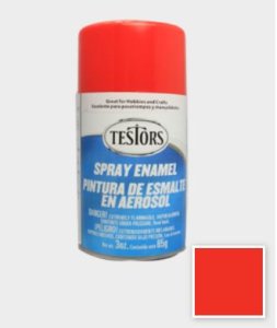 Testors Spray Enamel Paint - Bright Red (3 ounces)