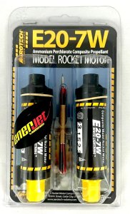 Aerotech E20-7W Model Rocket Motors (Package of Two)