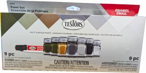 Testors 9 Piece Enamel Paint Set