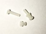 Micro Rail Buttons (White - Set of 2 - Fits 10mm "MakerBeam")