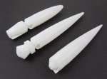 Estes NC-60A Plastic Nose Cones (3 pcs) - Model Rocket Part