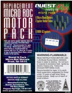Quest Aerospace Micro Maxx Motors (Package of 6)