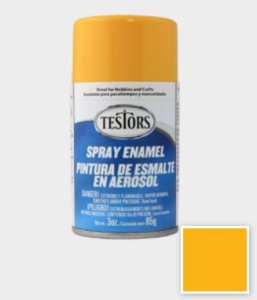 Testors Spray Enamel Paint - Gloss Yellow (3 ounces)