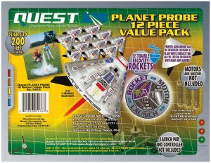 Quest Aerospace Planet Probe Model Rocket Kit Bulk Pack (12)