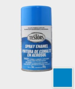 Testors Spray Enamel Paint - Gloss Light Blue (3 ounces)