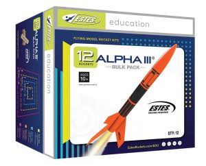 Estes Alpha III Model Rocket Kit Bulk Pack (12)