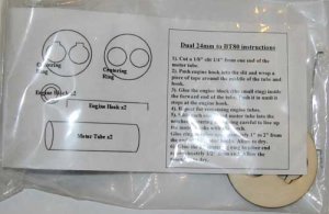 Motor Mount - Dual 24mm in BT-80 - Model Rocket Part