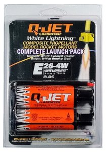 Quest Aerospace E26-4W White Lightning Q-Jet Rocket Motors (Package of Two)