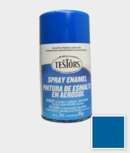 Testors Spray Enamel Paint - Gloss Bright Blue (3 ounces)