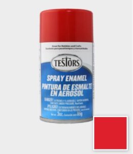 Testors Spray Enamel Paint - Gloss Red (3 ounces)