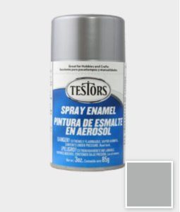 Testors Spray Enamel Paint - Metallic Silver (3 ounces)