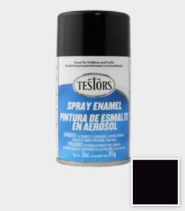 Testors Spray Enamel Paint - Gloss Black (3 ounces)