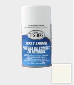 Testors Spray Enamel Paint - Flat White (3 ounces)