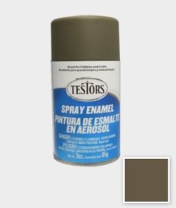 Testors Spray Enamel Paint - Flat Olive Drab (3 ounces)