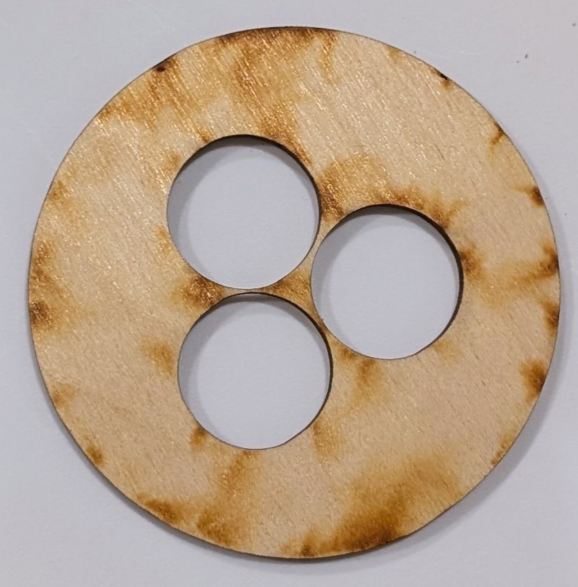 (image for) Centering Ring - 3xBT-20 in BT-80 (Plywood )- Model Rocket Part