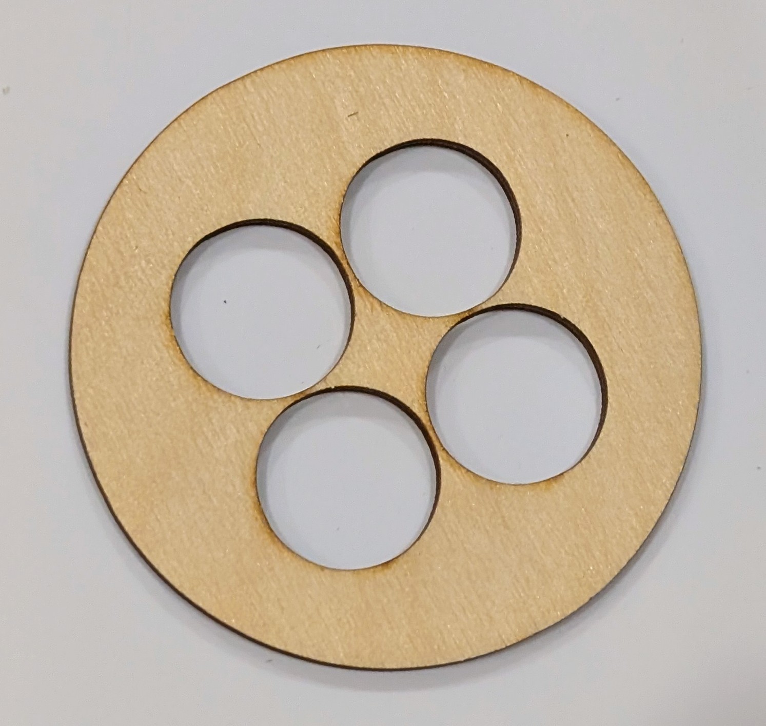 (image for) Centering Ring - 4xBT-20 in BT-80 (Plywood )- Model Rocket Part