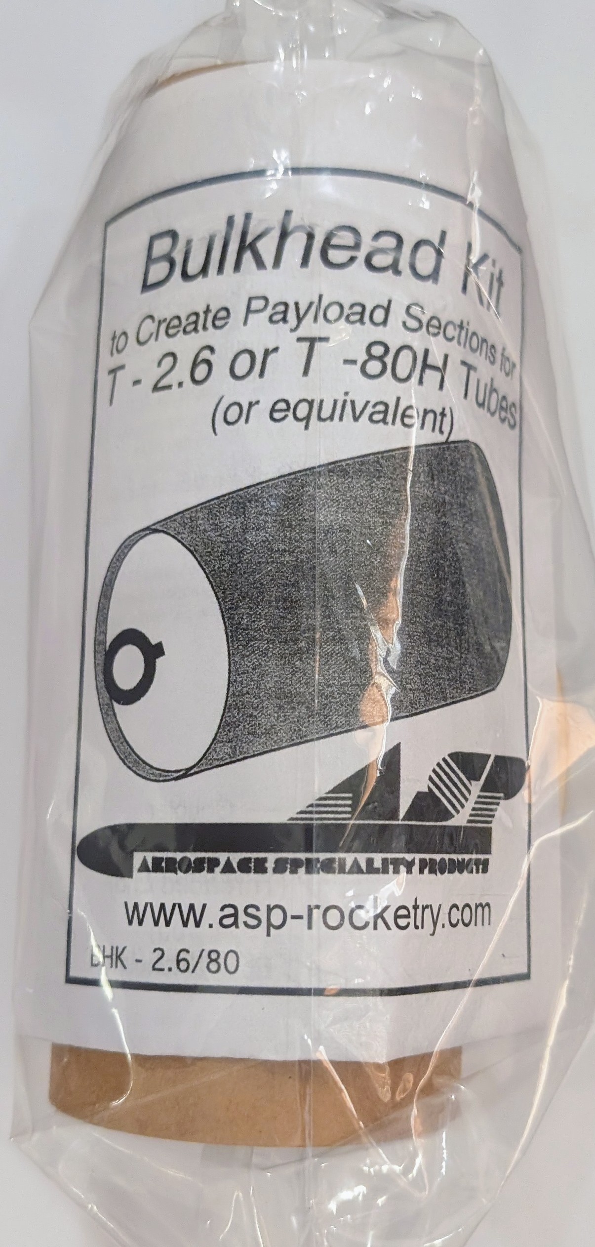 (image for) Aerospace Speciality Products Bulkhead Kit - BT-80 - Model Rocket Part