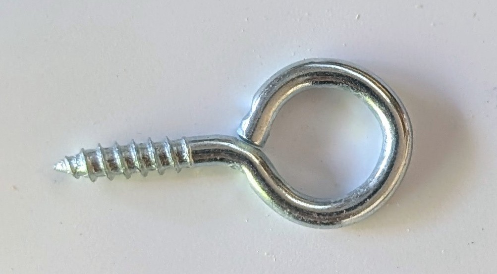 (image for) Screw Eye - 3/32" Eye ID - 1 3/16" Long - Package of 5