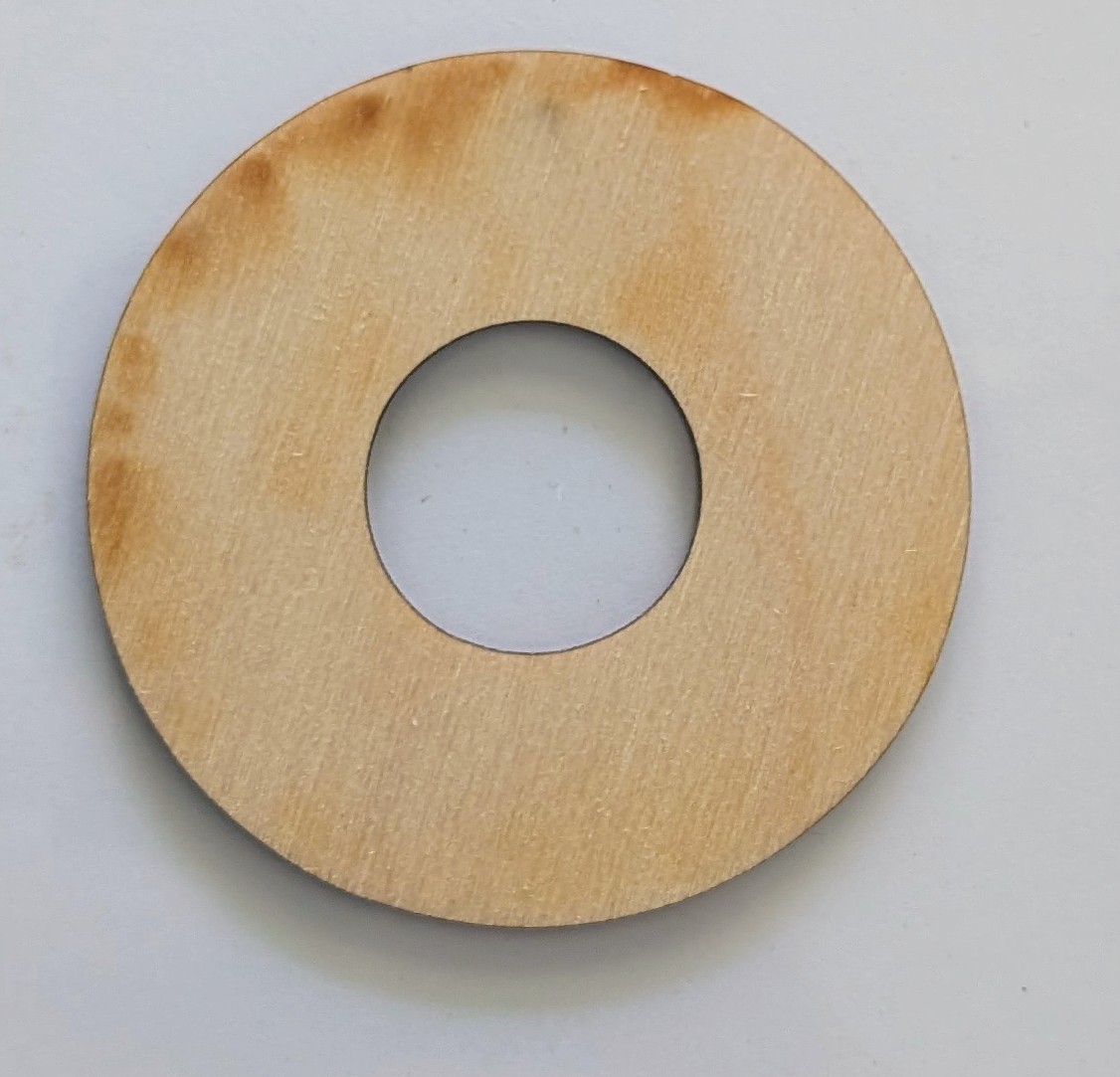 (image for) Centering Ring - BT-50 in BT-2.6 (Plywood )- Model Rocket Part
