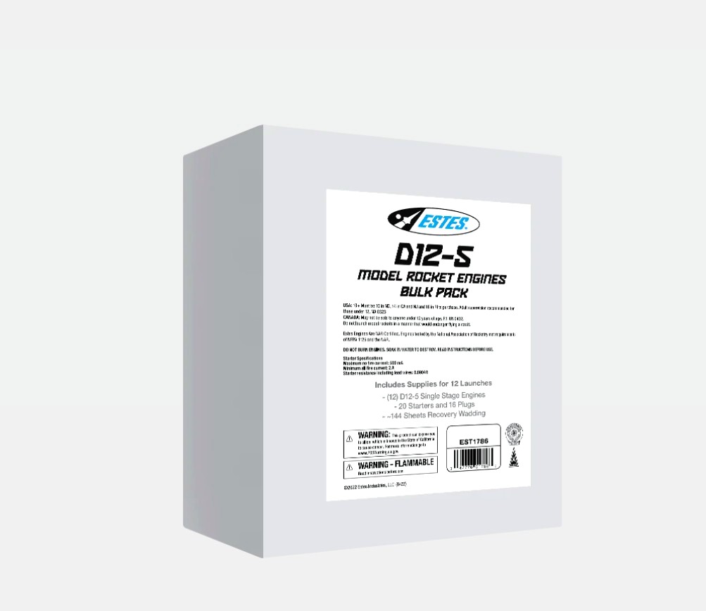 (image for) Estes D12-5 Motors (Bulk Package of 12)