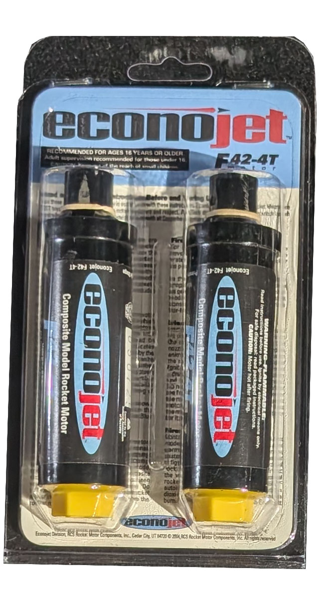 (image for) F42-4T Econojet Model Rocket Motors