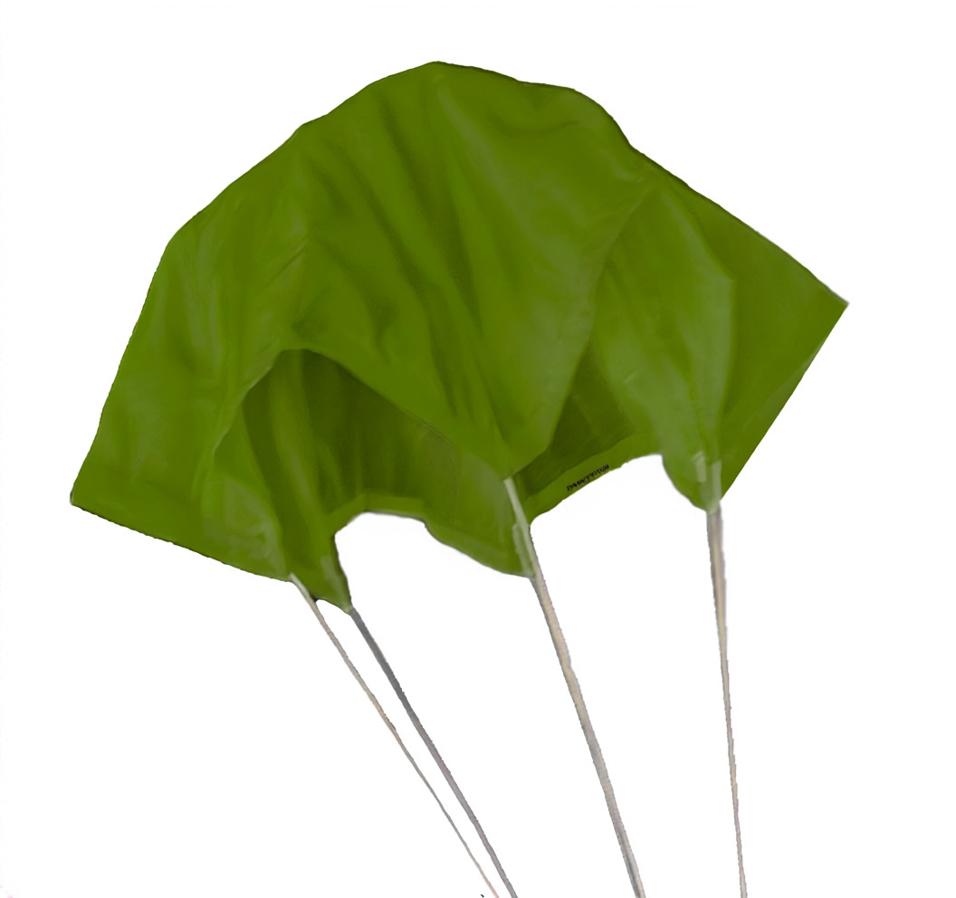 (image for) Standard Thin Mill Parachute 24 inch Lime Green 1.1 oz Ripstop