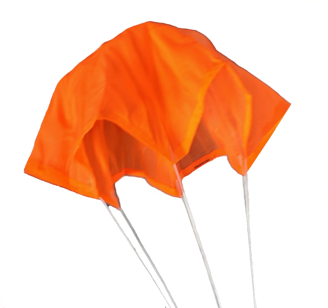 (image for) Standard Parachute 9 inch Orange 1.7 oz Ripstop Nylon