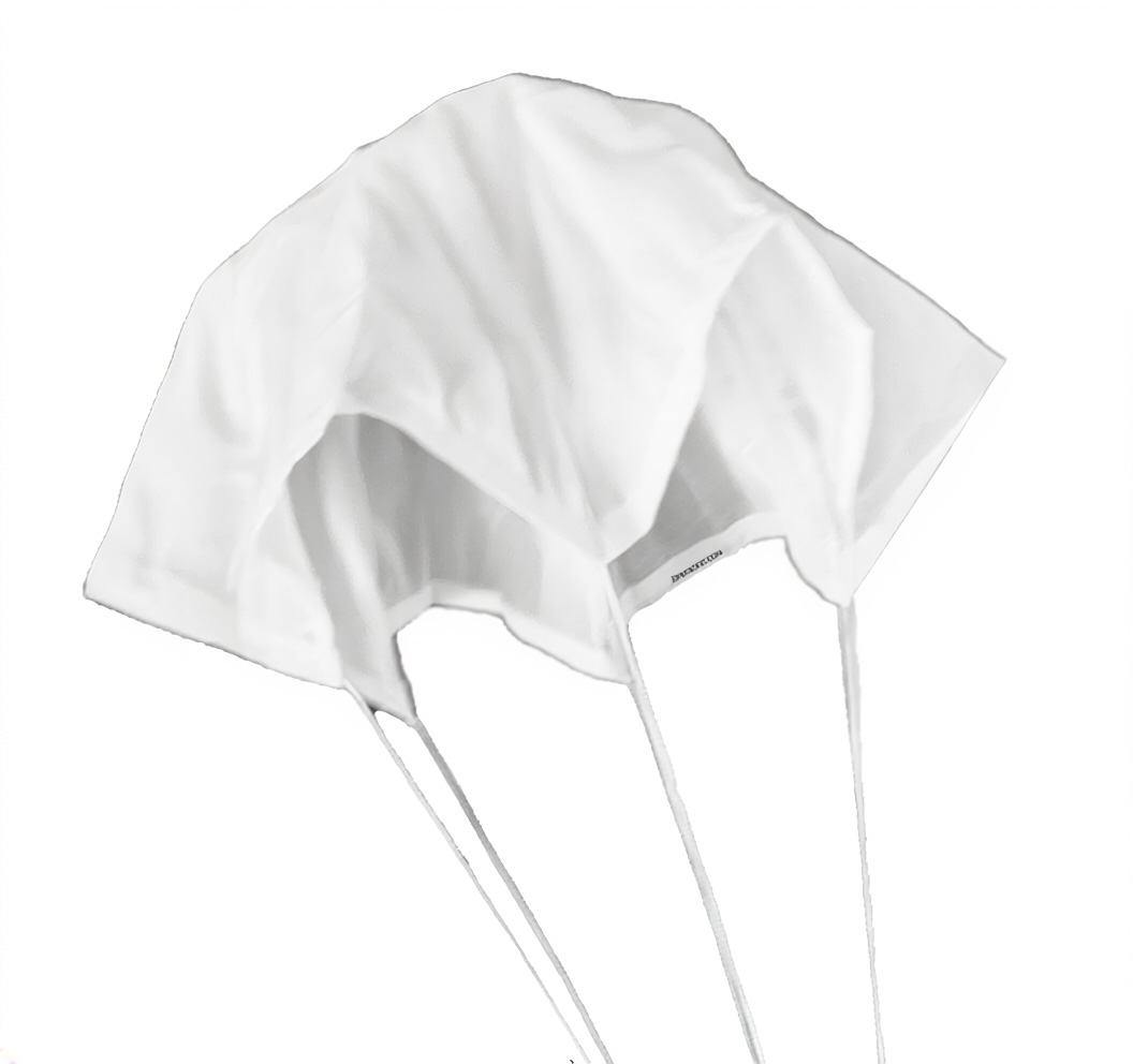 (image for) Top Flight Standard Thin Mill Parachute 45 inch White 1.1 oz Ripstop