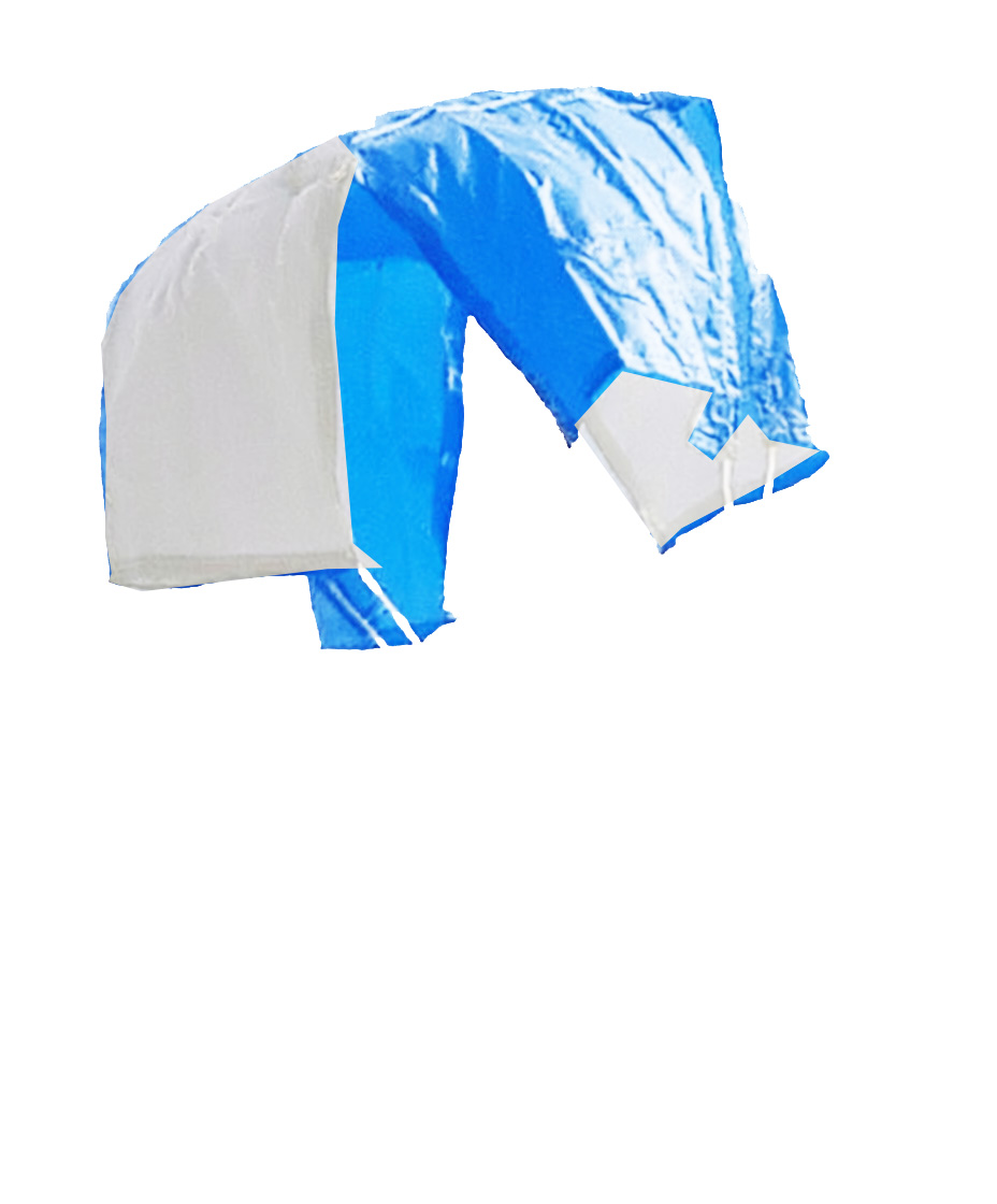 (image for) Top Flight Ultra X-Type Parachute 80 inch Blue/White Ripstop Nylon