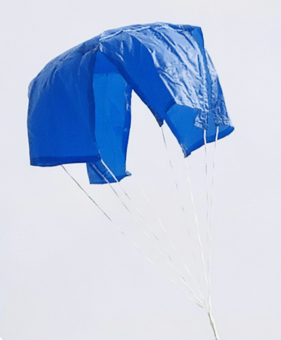 (image for) Top Flight Thin Mill X-Type Parachute 30 inch Blue Ripstop Nylon