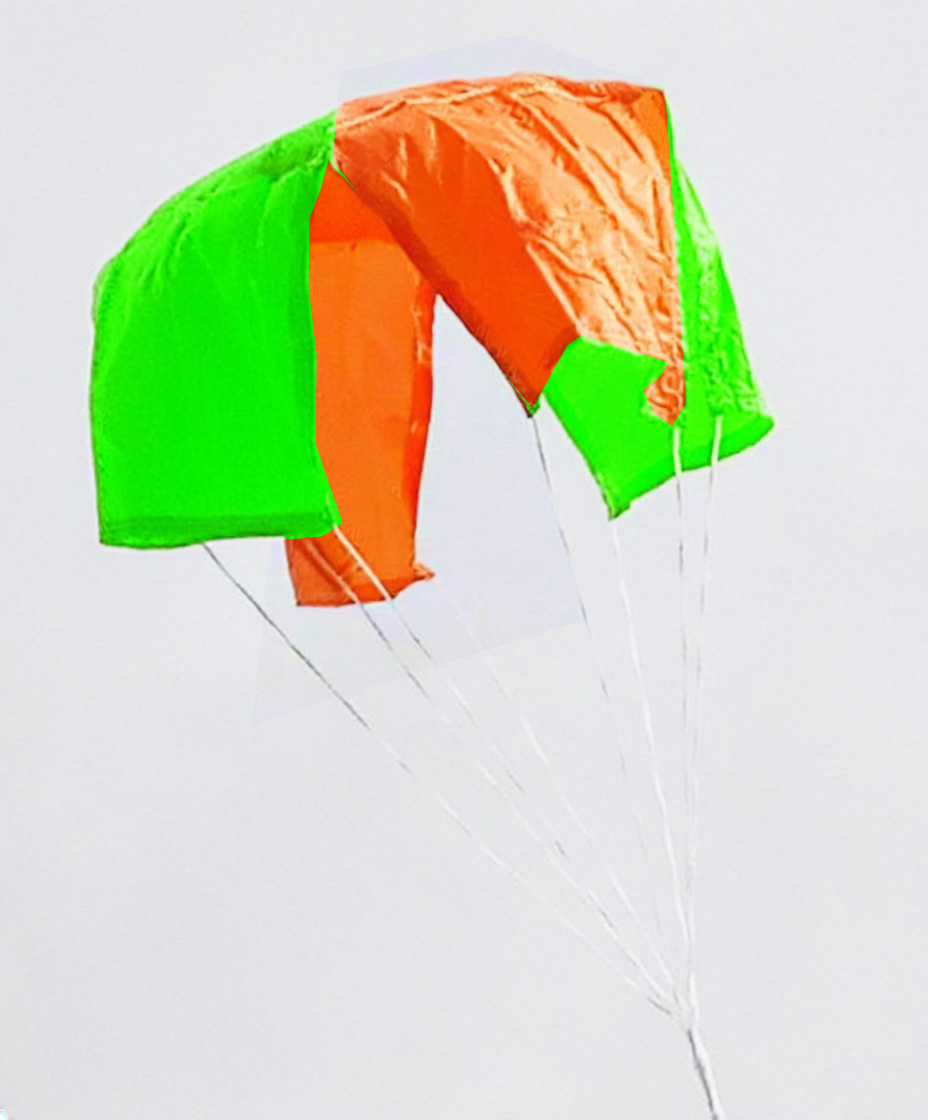 (image for) X-Type Parachute 36 inch Green/Orange Nylon