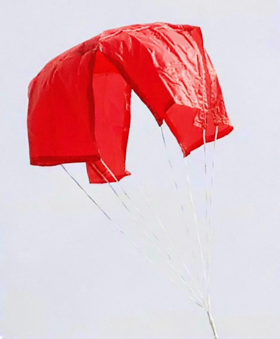 (image for) X-Type Parachute 10 inch Red 1.7 oz Ripstop Nylon