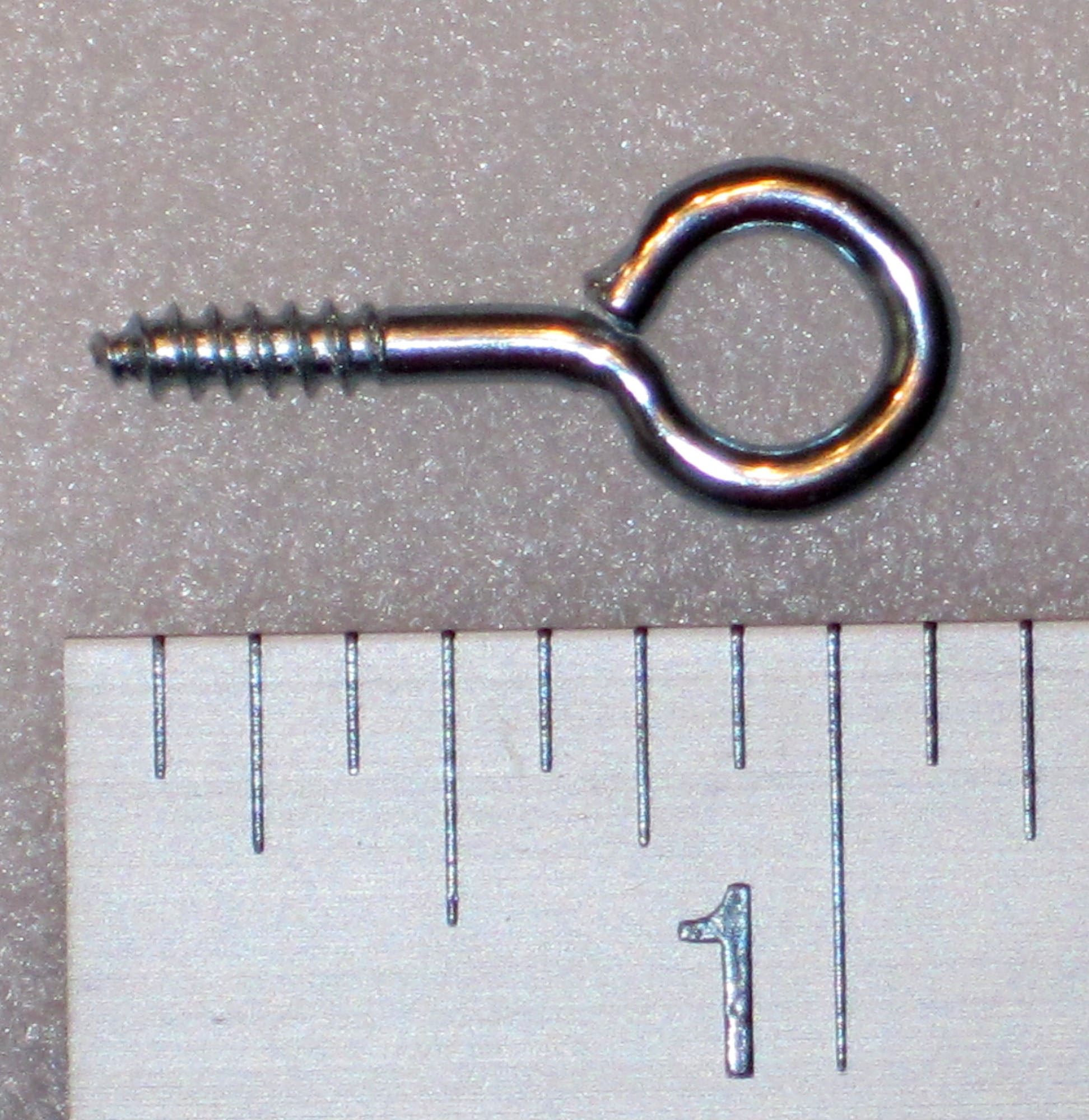 (image for) Screw Eye - 1/4" Eye ID - 1 1/8" Long - Package of 5