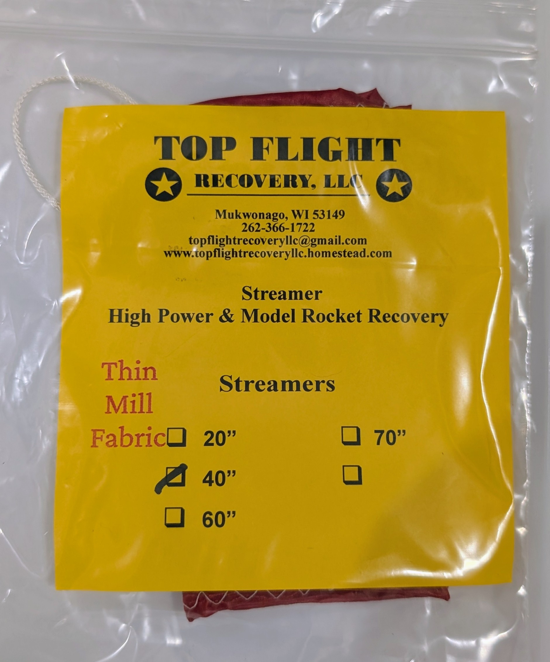 (image for) Top Flight Streamer - 40" Thin Mill Nylon