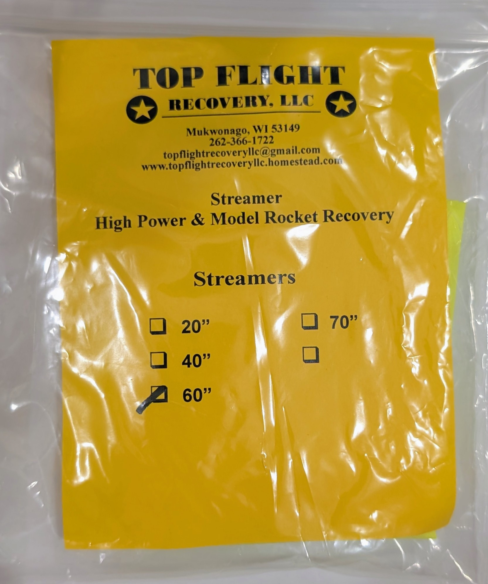 (image for) Top Flight Streamer - 60" Nylon