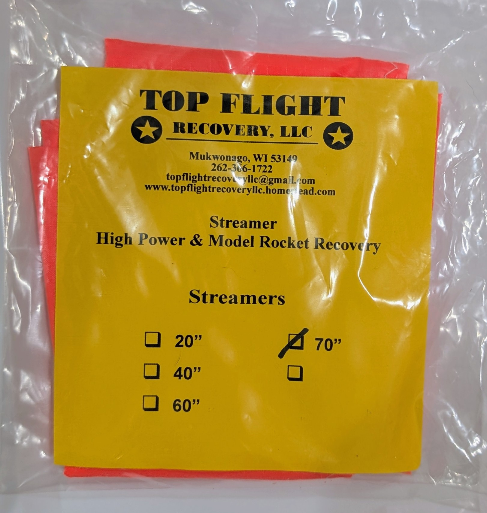 (image for) Top Flight Streamer - 70" Nylon